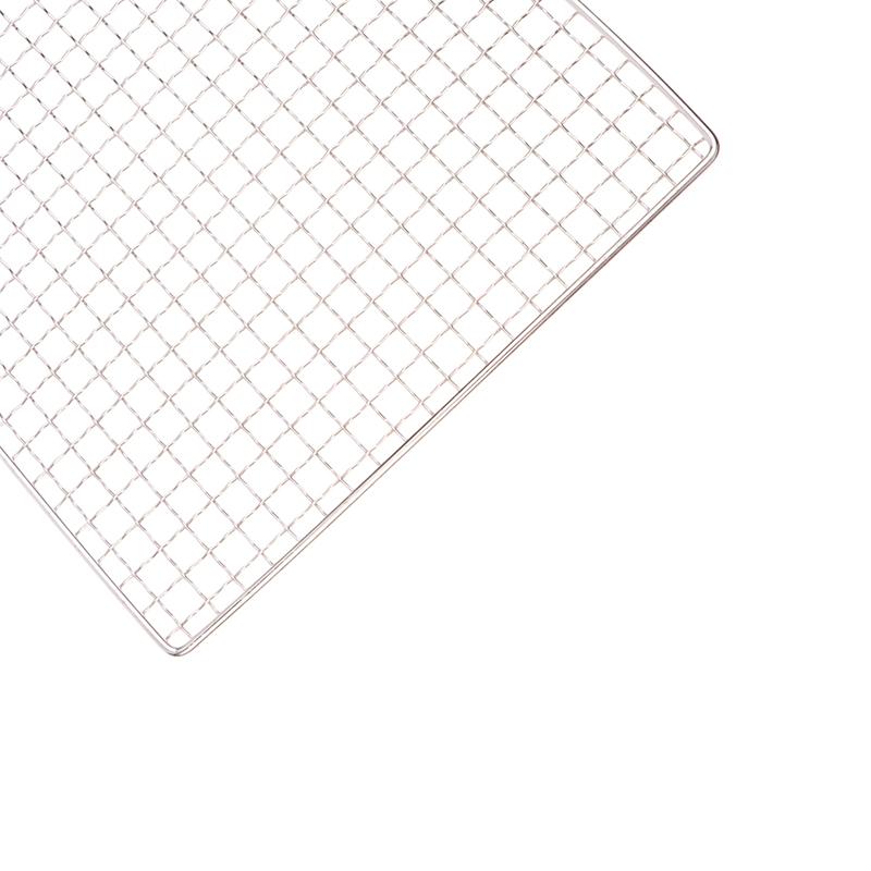 Решетка для кемпинга из нержавеющей стали, сетчатые подкладки, портативная квадратная сетка для гриля, для приготовления на огне, для путешествий на открытом воздухе, для пикника, для барбекю