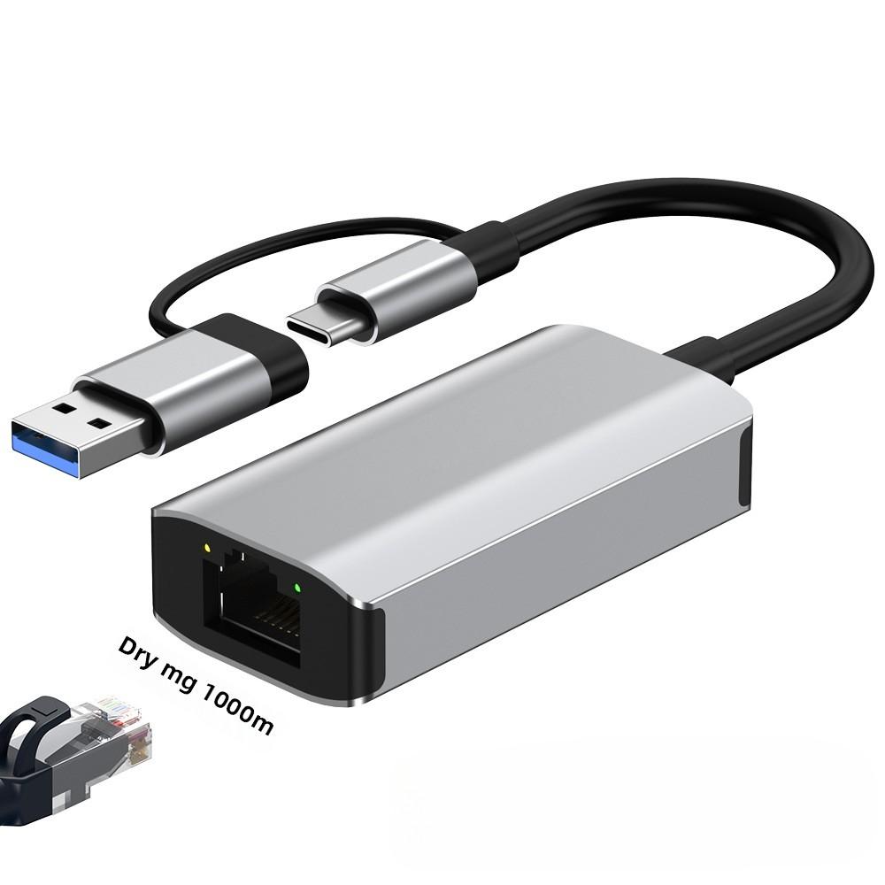 Адаптер USB C к RJ45 Ethernet 100 Мбит/с Type C к сетевому LAN-конвертеру для ноутбука ПК MacBook