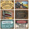 Retro Plates Poster Metal Sign Wall Art Mural Room Home Decoration Decor Vintage Tin Sign Mancave Signboard Bar Garage Plate Bar