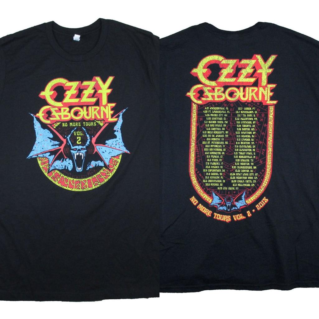 Горячая Распродажа OZZY OSBOURNE No More Tours Футболка с Графическим Принтом Мужская Женская Короткий Рукав Свободная Повседневная Хлопок Мягкая Удобная Летняя Новая Футболка Оверсайз Топ