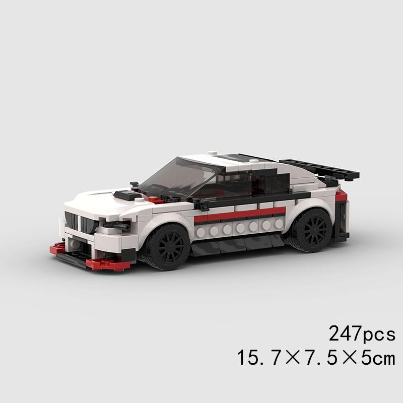 Городская самодельная модель гоночного автомобиля Super Race Car Speed ​​Model Building Bricks: ралли, спорт, гонки, полицейская машина, технический набор, подарок на Рождество.