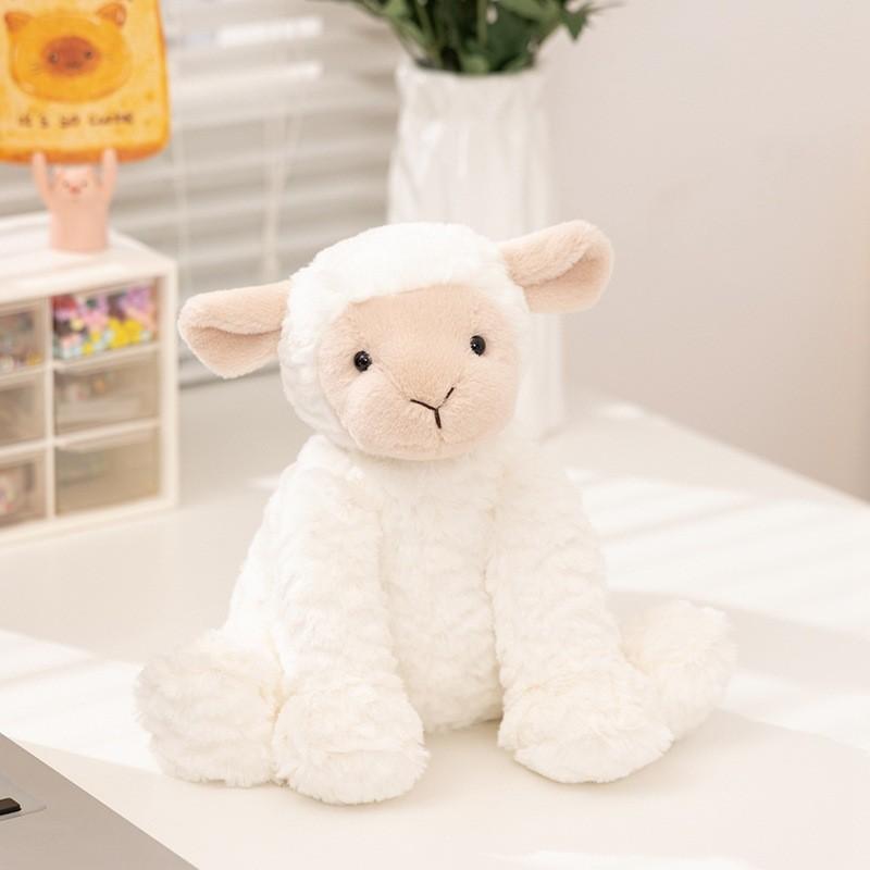 Dog Sheep Cat Elephant Wave Cotton Plush Fox Toy For Collection And Kids Playtime