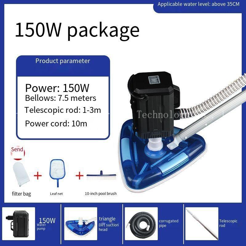 Swimming pool, fish pond pollution machine filtering device suction cleaner for underwater vacuum pump  High Power Triangle family expenses