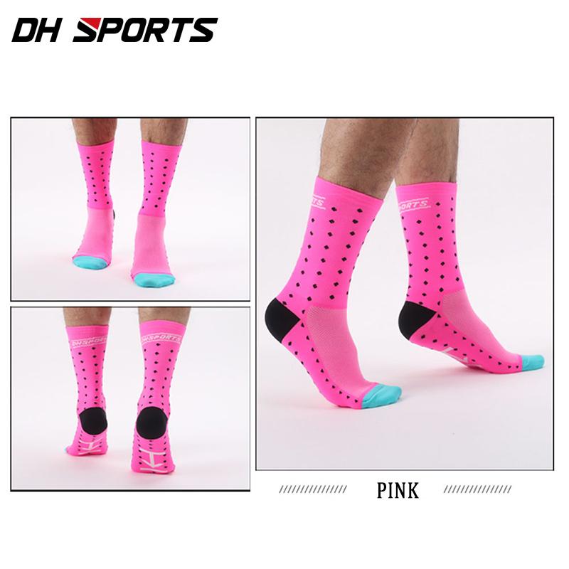 Dh Sports женские спортивные носки для горного велосипеда Guy Funky Road Bike нейлоновые полосатые носки для бега на велосипеде Crazy Dot Mountain Bicycle