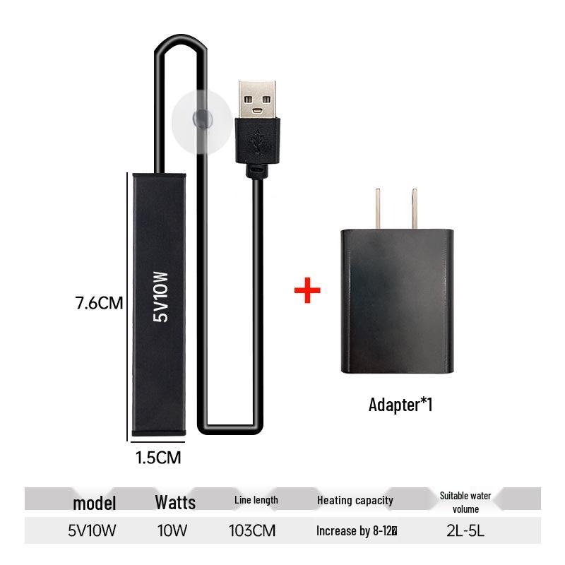 Мини нагреватель для маленьких аквариумов: Автоматический контроллер температуры с питанием от USB для черепах и тропических рыб