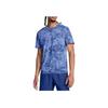 Under Armour Футболка Launch Elite All Over Print с круглым вырезом, мужские топы Tech-Blue 1382615-432