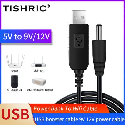 USB DC 5 В до 12 В 9 В Кабель питания USB к разъему постоянного тока Провод адаптера Usb Boost Кабель питания Разъем для маршрутизатора 2,1x5,5 мм через Powerbank YSL