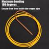 4PCS Copper Pipe Protector Set 1/4in 3/8in 1/2in 5/8in PE Plastic Pipe Bending Tool for HVAC Air Conditioning Refrigerator