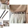 Trendy Black Casual Dress Belt For Women With Comfortable Fit Crafted From Soft Pu For Versatile Use