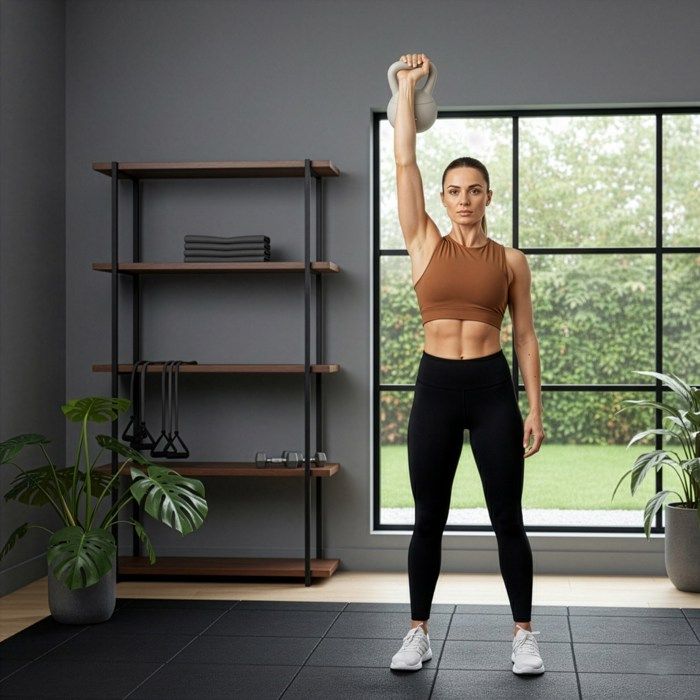 Kettlebell - SPRINGOS - 10 Kg - Souple - Ergonomique - Beige