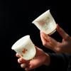 High-end Dehua White Porcelain Linglong Personal Special Master Cup Kung Fu Small Teacup Tea Set