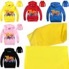 Толстовка с капюшоном Poppy Bobble из мультфильма Dreamworks Trolls для детей Мягкая и стильная хлопковая одежда