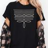 Cowgirl Western Graphic T-Shirt, Vintage Cowboy Boot Stitch Style Tee