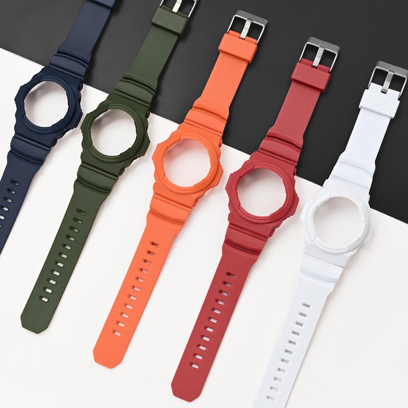 Для CASIO G-SHOCK GA-110/150/200/201/300/310 Ремешок для часов Смола Безель Рамка Защита Бампер Чехол Коробка Ремешок Корпус Браслет