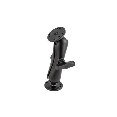 RAM MOUNTS RAM-101U Набор с 2 круглыми основаниями и стандартным рычагом Шаблон отверстий AMPS 1,5" шар Черный