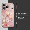 For iPhone 17 Pro Max Case Dream Butterfly Floral Pattern Soft Silicone Lanyard Cover For iPhone 16 Pro Max Cover iPhone 15 14 13 12 11 16E
