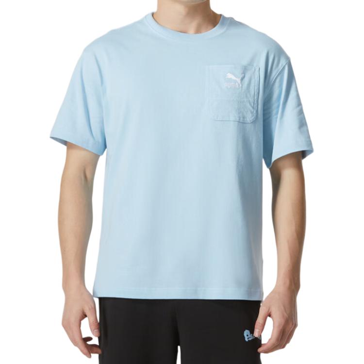 PUMA SS24 T Shirt Men's Light Blue 626858-68
