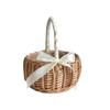 Wedding Flower Girl Hand Woven Storage Basket Flower Basket Desktop Decoration Clutter Organizer