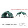 WTEMPO Автоматическая палатка для кемпинга, семейная палатка на 3-4 человека, двухслойная палатка с мгновенной установкой, переносная туристическая палатка для пеших путешествий