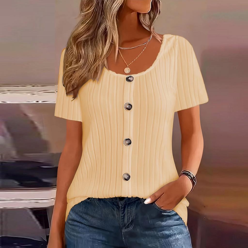 Женские топы с коротким рукавом, рубашки, летние наряды, весенняя нарядная повседневная одежда