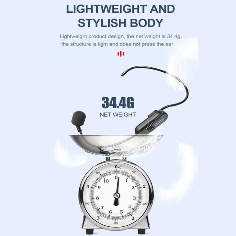 2.4G беспроводной микрофон гарнитура микрофон беспроводные наушники для усилителя голоса динамик караоке компьютер обучение встреча пение