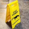 1/2Pcs Dog Cat Vomit Caution Sign Weather-proof Plastic Outdoor Garden Yard Lawn Pet Black Cat Vomit Warning Sign Bathroom Decoration