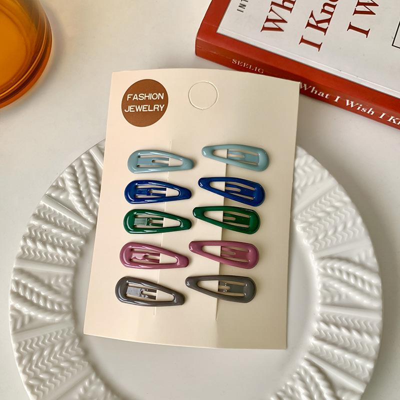 10pcs Children Hair Pin Dot Simple Colorful Hair Clips for Girls Princess Sweet Hair Clips Headwear Girls Kids Hair Accessories