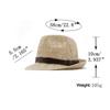 Vintage Hollowed Men Panama Hat Men Cotton Fedora Male Sun hat Women Summer Beach hat Chapeau dad Jazz Trilby Cap Sombrero