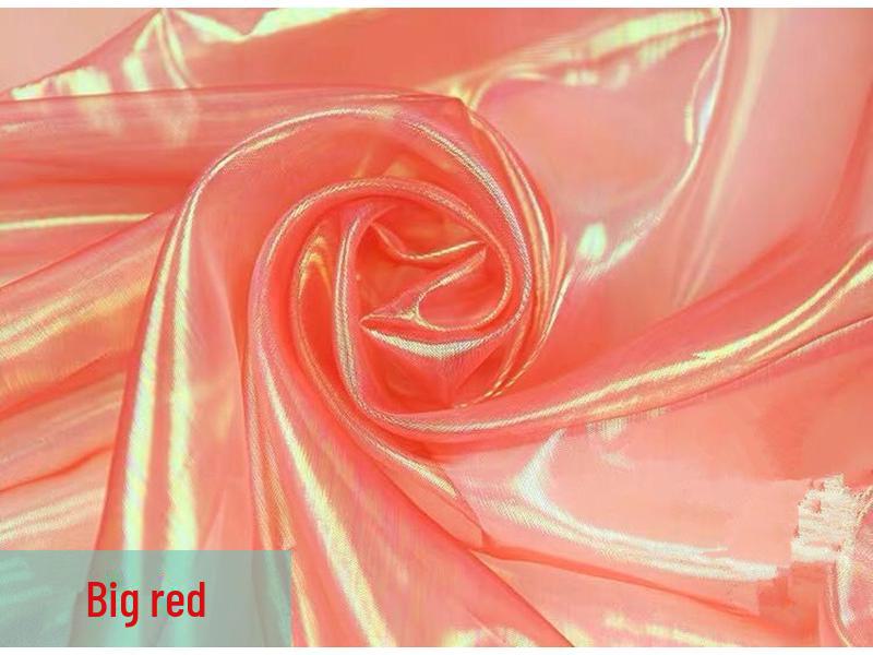 Цветная фантазийная лазерная марлевая ткань для платья принцессы Аиши и костюмов для выступлений