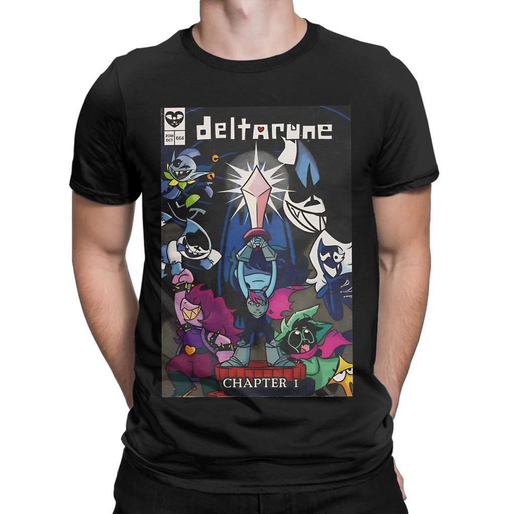 Deltatune Глава Забавная 100% Хлопковая Футболка deltarune Футболки Топы Для Унисекса