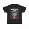Футболка Ride Or Die Ретро Мотоциклы Тяжелый Хлопок