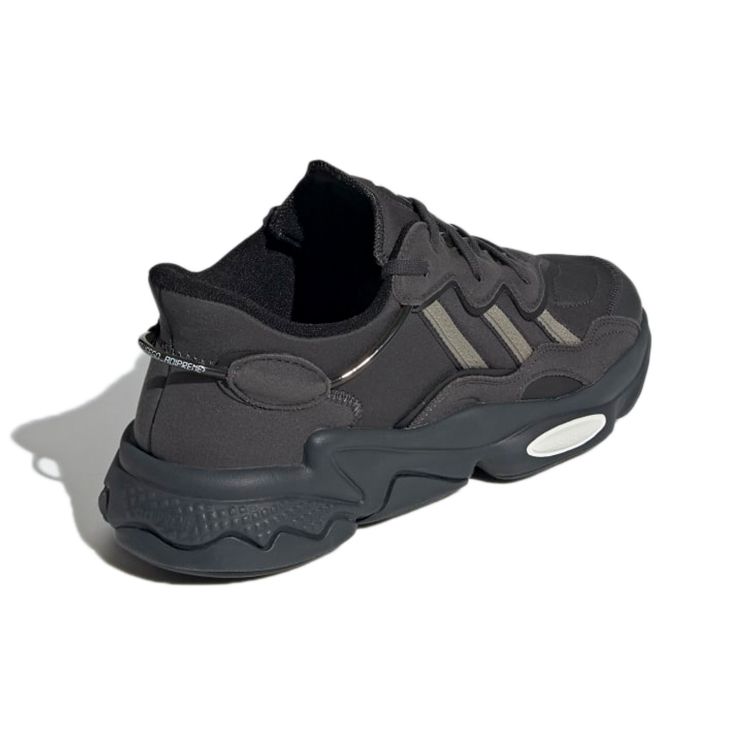 adidas Originals Ozweego Тканевые Спортивные Повседневные Нескользящие Дышащие Кроссовки с Низким Верхом для Образа Жизни Унисекс Черные H04240