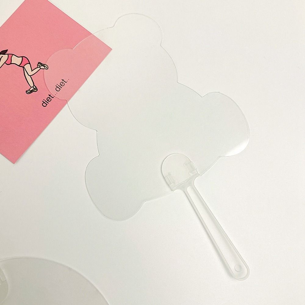 Поделки Прозрачные ручные веера DIY Граффити Веер Креативный DIY Чистый веер Детский сад