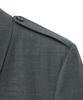 Noirer Wool Field Pocket Belted Crop Jacket (Grey)