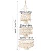 Macrame Wall Hanging Basket Storage Basket Decoration Rope Weaving Flower Pot Plant Hanger Hammock Organizer Bohemian Home Decor