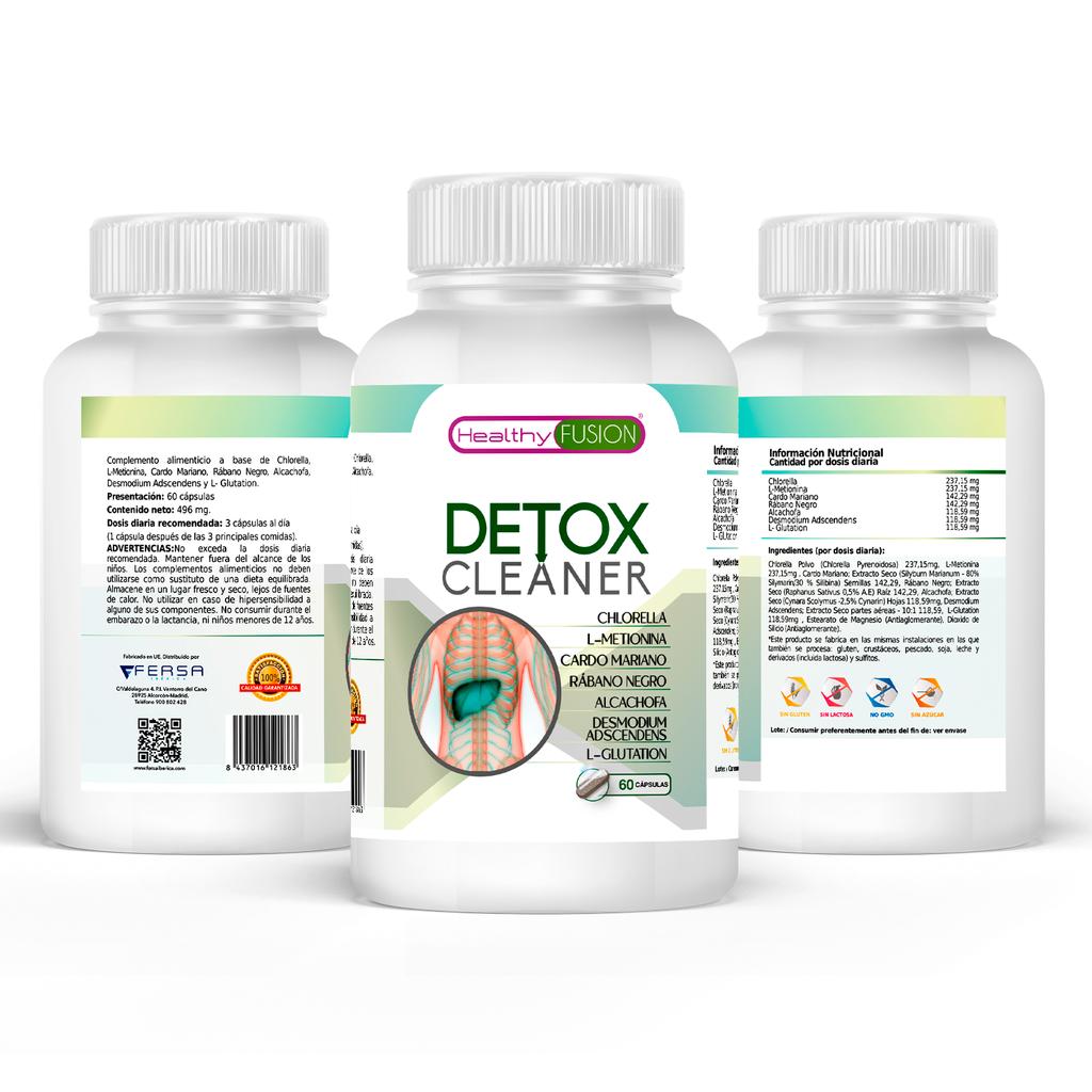 Детокс-очиститель Healthy Fusion | Расторопша, артишок, редис, хлорелла | Мочегонное и дренажное средство | 60 натуральных капсул