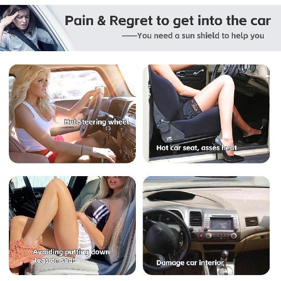 Sun Shade Sunshade for Lexus RX Windshield Cover, 4-Layer Front Window Shade Custom Fit 2016-2022 RX 350, RX 350 F Sport, RX 350L Sun Visor 240T