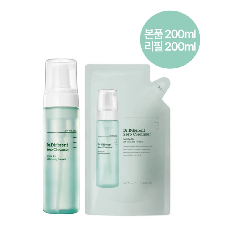 Zero Cleanser Oily 200мл Основной продукт + Рефилл 200мл
