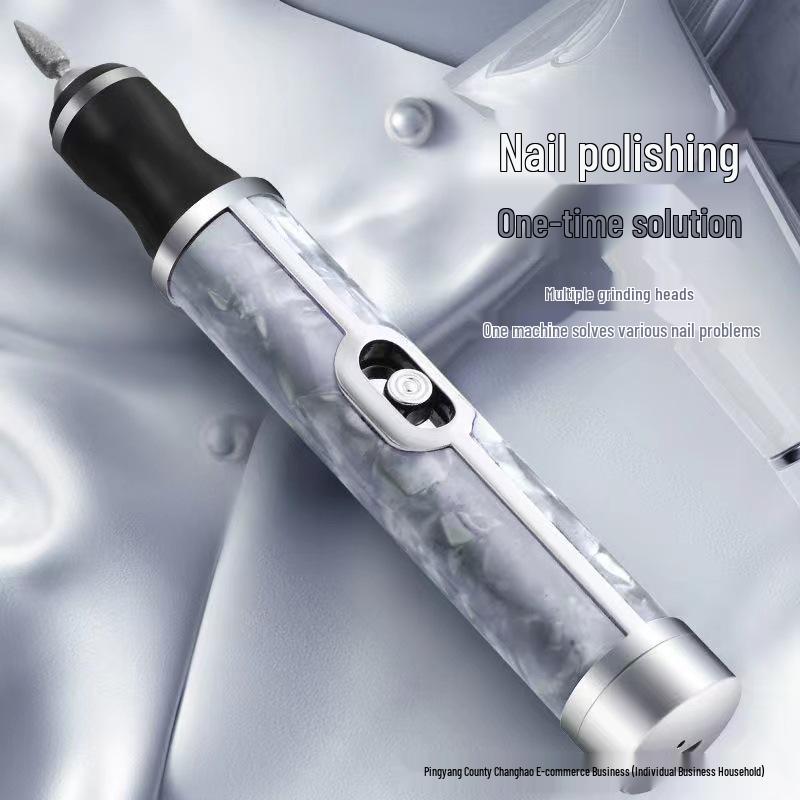 Портативная перезаряжаемая пилка для ногтей: Профессиональный маникюр, полировка, удаление ороговевшей кожи, набор инструментов для ремонта ногтей.