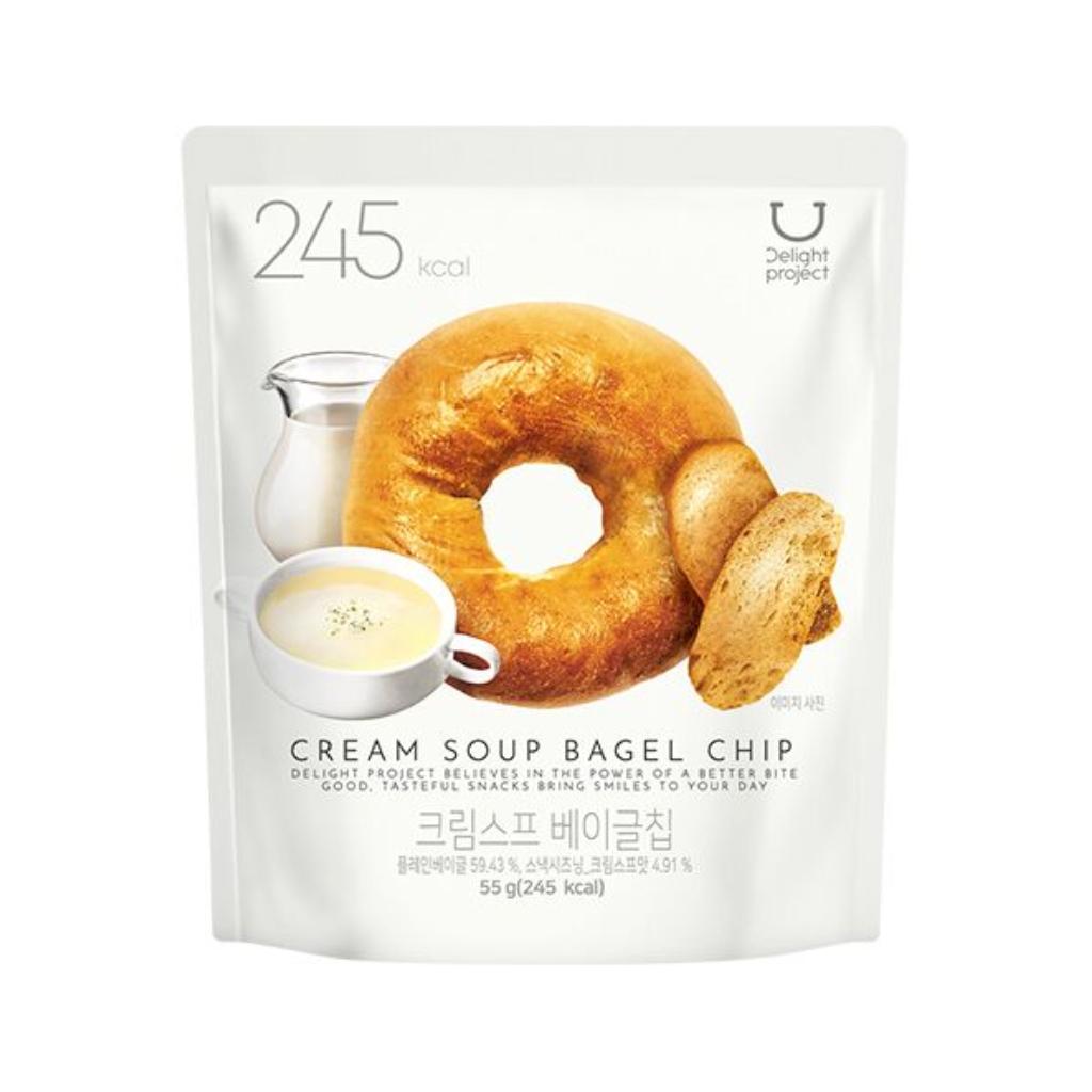 OLIVE YOUNG Delight Project Bagel Chips 55g (8 flavors)