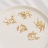10/20 шт. Латунные Бусины Для DIY Изготовления Украшений 14K Позолоченные Настоящим Золотом Длинная Трубка Свободные Разделительные Бусины Заготовки для Ожерелий Части Аксессуары