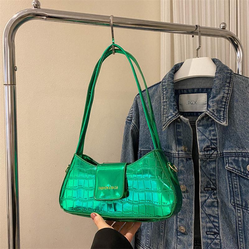 Модная блестящая наплечная сумка для повседневного использования, доступна в нескольких цветах