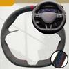 Car Steering Wheel Cover For Skoda Citigo Roomster Fabia Octavia Superb Karoq Rapid Suede Leather Car Accessories Steering Wrap