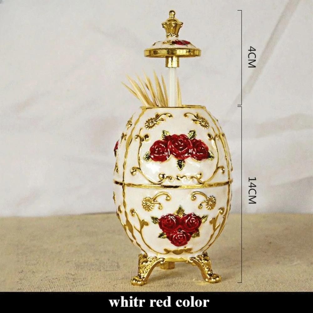 Держатель для зубочисток Rose Press, легкие роскошные высококачественные товары для дома, модная ретро-пластиковая коробка для зубочисток