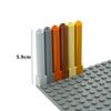 20 шт. Строительные блоки 43888 Опора 1x1x6 Сплошная колонна Детали MOC Совместимы с DIY Кирпичи Образовательная Креативная игрушка для ребенка