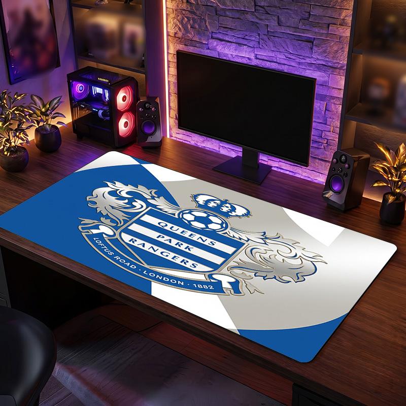 Queens Park Rangers Football Print Large Mouse Pad, Anti-Slip Extended Gaming Desk Mat for Office Home