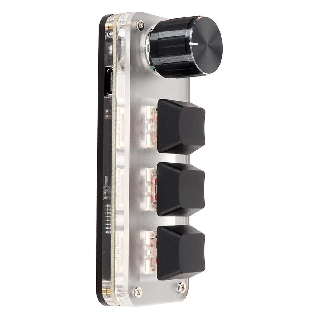 Механическая макро-клавиатура для одной руки, Портативная мини-игровая клавиатура, Полностью программируемые клавиши с красными переключателями, Программируемые DIY-горячие клавиши, Пользовательский USB