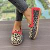 Женские туфли на плоской подошве весна-осень модные лоферы удобные элегантные повседневные кроссовки женские леопардовые принты износостойкие туфли для женщин