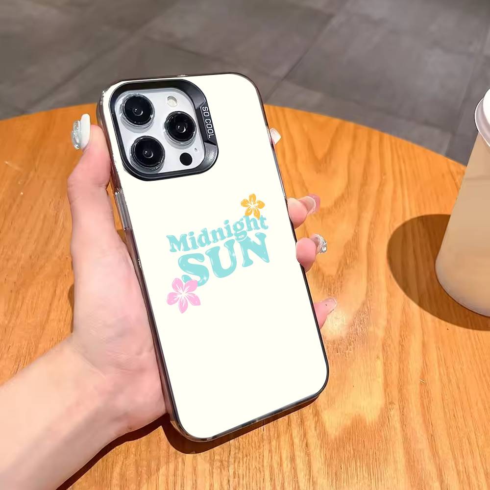 M-Midnight Sun Z-Zara L-Larsson Phone Case For iPhone17,16,15,14,13,12,11,Pro,MAX Gray Matte Silicone Black Cover
