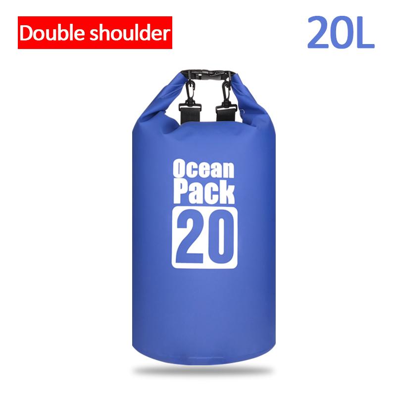 500D Waterproof Swimming Bag Dry Sack 2/5/10/15/20/30L Waterproof Floating Dry Gear Bags For Boating Fishing Rafting Swimming